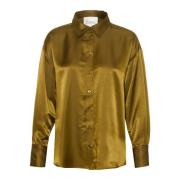 Elegante Military Olive Blouse My Essential Wardrobe , Green , Dames