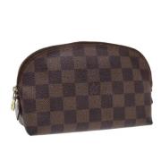 Pre-owned Canvas pouches Louis Vuitton Vintage , Brown , Dames