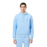 Blauwe Fleece Hoodie Heren Lacoste , Blue , Heren