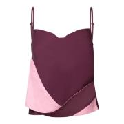 Paarse Twisted Mouwloze Top JW Anderson , Purple , Dames