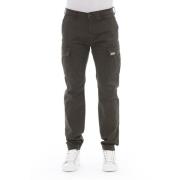 Cargo Broek - Effen Kleur - Livorno Baldinini , Green , Heren