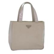 Pre-owned Nylon totes Prada Vintage , Gray , Dames