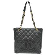 Pre-owned Leather chanel-bags Chanel Vintage , Black , Dames