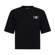 Zwarte T-shirts en Polos Off White , Black , Dames