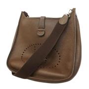 Pre-owned Leather shoulder-bags Hermès Vintage , Brown , Dames