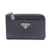 Pre-owned Leather wallets Prada Vintage , Black , Dames