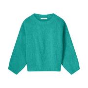 Alpaca Blend Gebreide Trui Summum Woman , Green , Dames