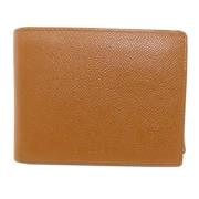 Pre-owned Leather wallets Bvlgari Vintage , Brown , Dames