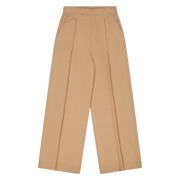 Single Pence Broek In Merinowol En Kasjmier Laneus , Brown , Dames