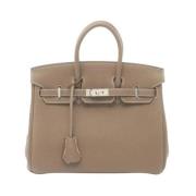 Pre-owned Leather handbags Hermès Vintage , Brown , Dames