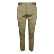 Slim-Fit Stretch Broek voor Mannen Pt01 , Green , Heren