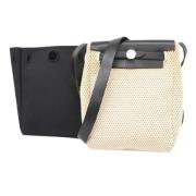 Pre-owned Canvas totes Hermès Vintage , Beige , Dames