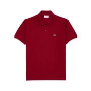 Klassiek Poloshirt Bordeaux Lacoste , Red , Heren