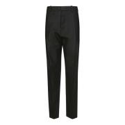 Chique Omgeslagen Broek voor Vrouwen Victoria Beckham , Black , Dames