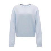 Stijlvolle Pullover met Pemine Detail Opus , Blue , Dames