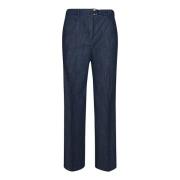 Galene Rechte Broek voor Vrouwen Incotex , Blue , Dames