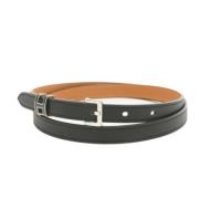 Pre-owned Leather belts Hermès Vintage , Black , Dames