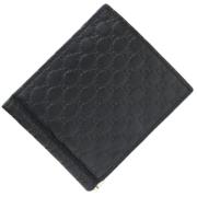 Pre-owned Leather wallets Gucci Vintage , Black , Heren