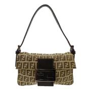 Pre-owned Canvas fendi-bags Fendi Vintage , Brown , Dames