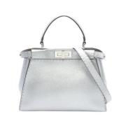 Pre-owned Leather fendi-bags Fendi Vintage , Gray , Dames