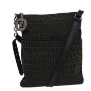 Pre-owned Canvas fendi-bags Fendi Vintage , Black , Dames