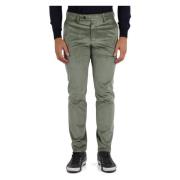 Slim Fit Ribfluwelen Broek Michael Coal , Green , Heren