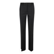 Zwarte wolmix slim-fit broek P.a.r.o.s.h. , Black , Dames