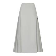 Witte Multi Plooi Maxi Rok Studio Nicholson , White , Dames