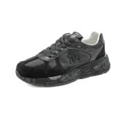 Stijlvolle leren damessneakers Premiata , Black , Dames