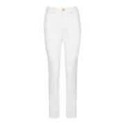 Slim fit jeans Balmain , White , Dames