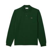 Groene Polo Shirt Lange Mouw Lacoste , Green , Heren