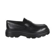 Zwarte Leren Loafers voor Mannen Tod's , Black , Heren