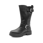 Zwarte Leren Hoge Laarzen Aw24 Gioseppo , Black , Dames