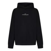 Zwarte Sweater met Omgekeerd Logo Maison Margiela , Black , Heren