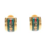 Pre-owned Yellow Gold earrings Hermès Vintage , Multicolor , Dames