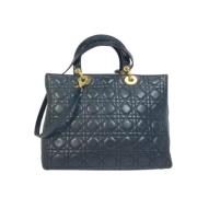 Pre-owned Leather dior-bags Dior Vintage , Black , Dames