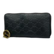 Pre-owned Leather wallets Gucci Vintage , Black , Dames