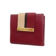 Pre-owned Leather wallets Gucci Vintage , Red , Dames