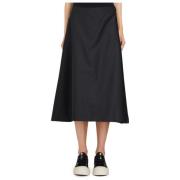 Wijde Midi Rok Marni , Black , Dames