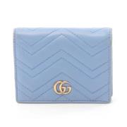 Pre-owned Leather wallets Gucci Vintage , Blue , Dames