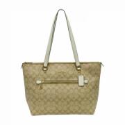 Pre-owned Canvas handbags Coach Pre-owned , Beige , Dames