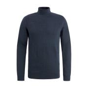 Rolhals Pullover in Pima Katoen Vanguard , Blue , Heren