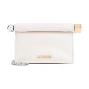 Neutrale Leren Clutch Tas Jacquemus , White , Dames