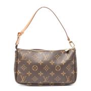 Pre-owned Coated canvas handbags Louis Vuitton Vintage , Brown , Dames