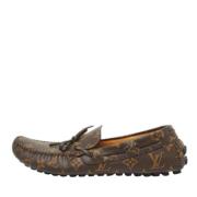 Pre-owned Coated canvas flats Louis Vuitton Vintage , Brown , Heren