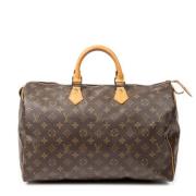 Pre-owned Coated canvas handbags Louis Vuitton Vintage , Brown , Dames