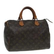 Pre-owned Canvas handbags Louis Vuitton Vintage , Brown , Dames