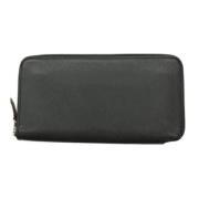 Pre-owned Leather wallets Hermès Vintage , Black , Dames