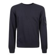 Blauwe Jersey Sweatshirt met Lens Detail C.p. Company , Blue , Heren