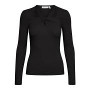 V-neck Knitwear InWear , Black , Dames